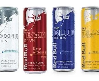 How Much Caffeine Is in Red Bull Editions in 2026? (Silver, Orange, Yellow, Red, Blue, Cherry)