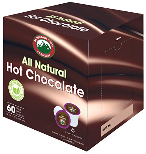 Mountain High All Natural Hot Chocolate K Cups (Milk Chocolate)