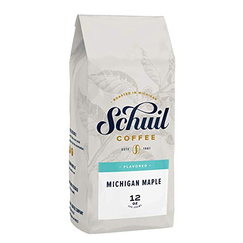 Schuil Whole Bean Coffee, Fair Trade Premium Roasted Gourmet Coffee Beans, Smooth and Full Bodied Artisan Coffee (Michigan Maple, 12 oz)