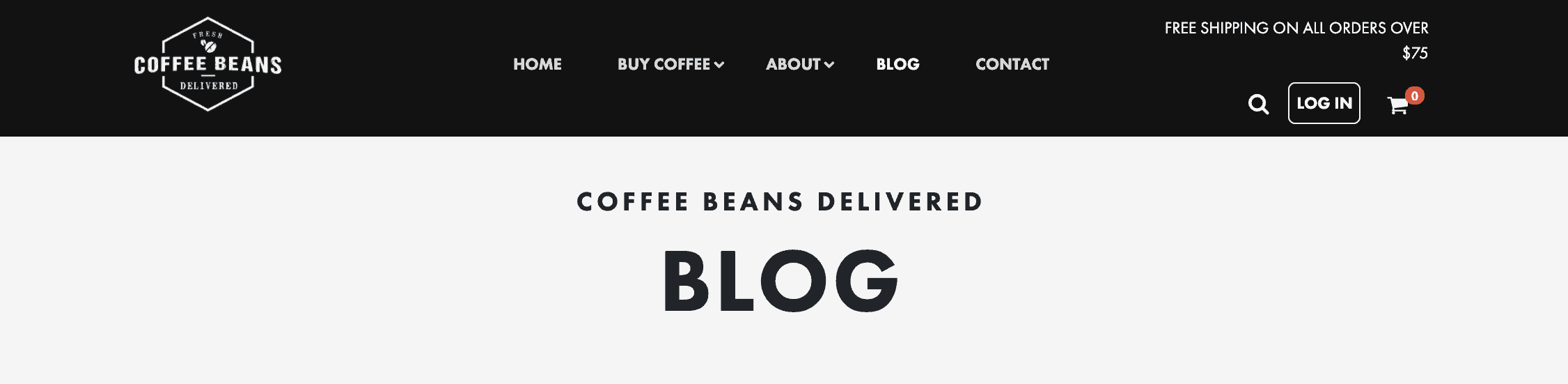 Coffee Beans Delivered Blog