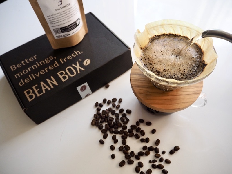 brewing Bean Box coffee with a Hario V60