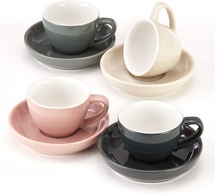 Espresso Cups and Saucers by Easy Living Goods