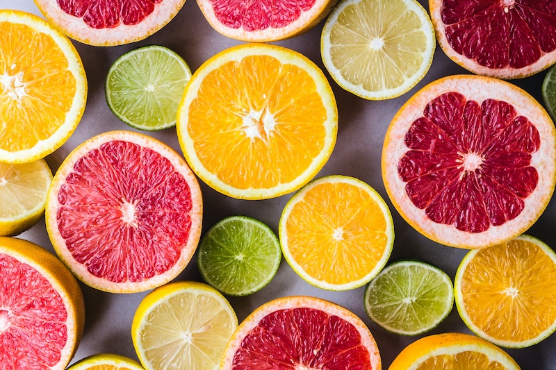 citrus fruit in coffee
