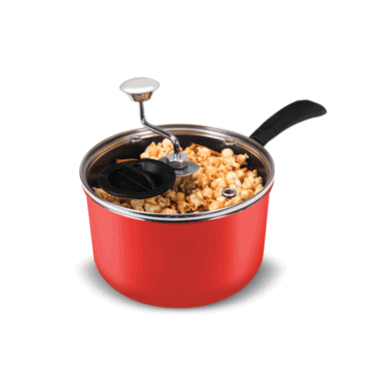 Zippy Pop Red Stovetop Popcorn Popper