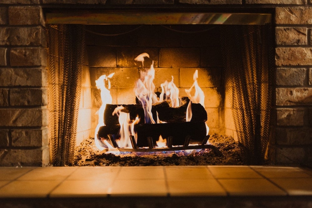 fireplace coffee ground use