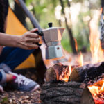 how to make coffee while camping fire