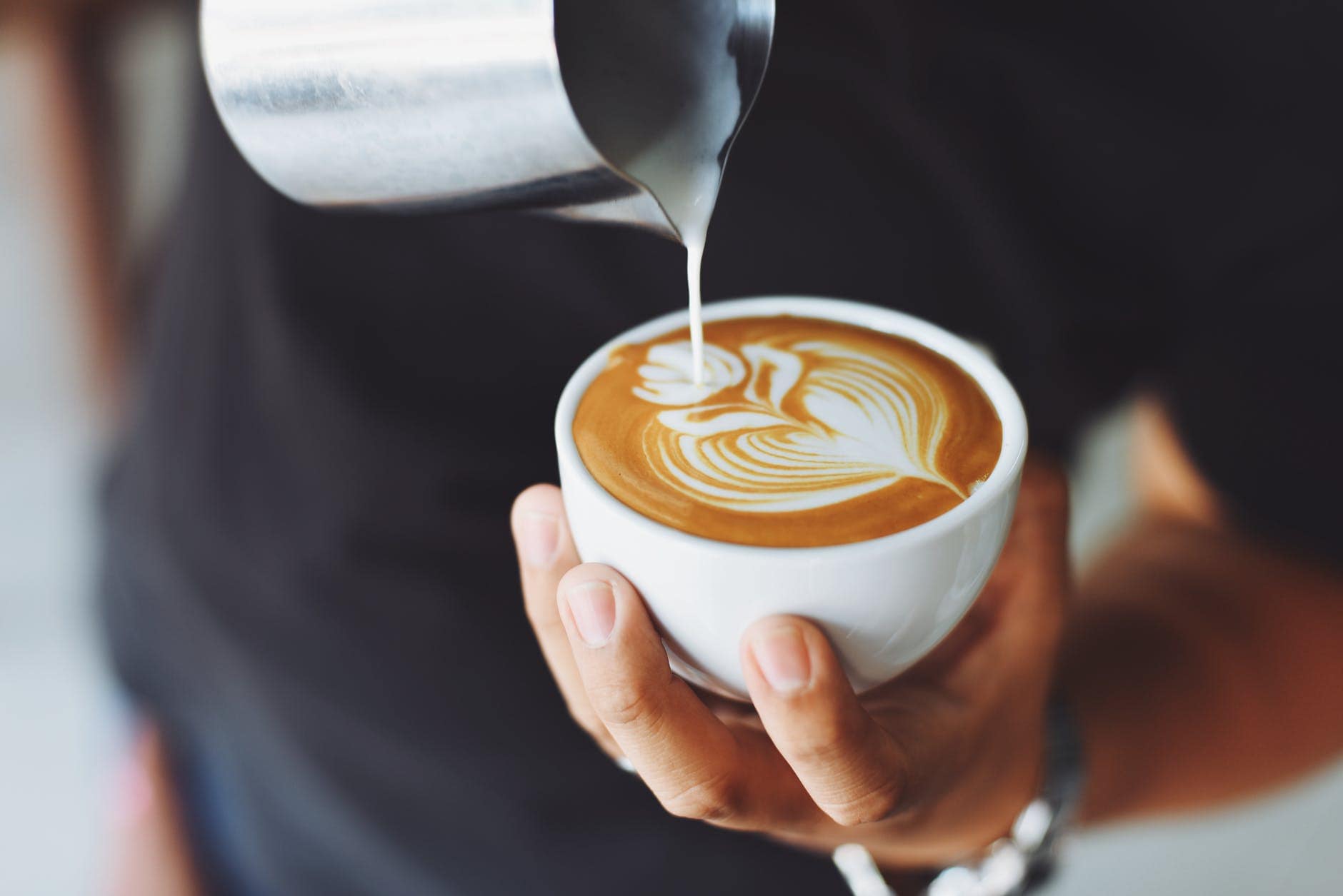 Making a latte