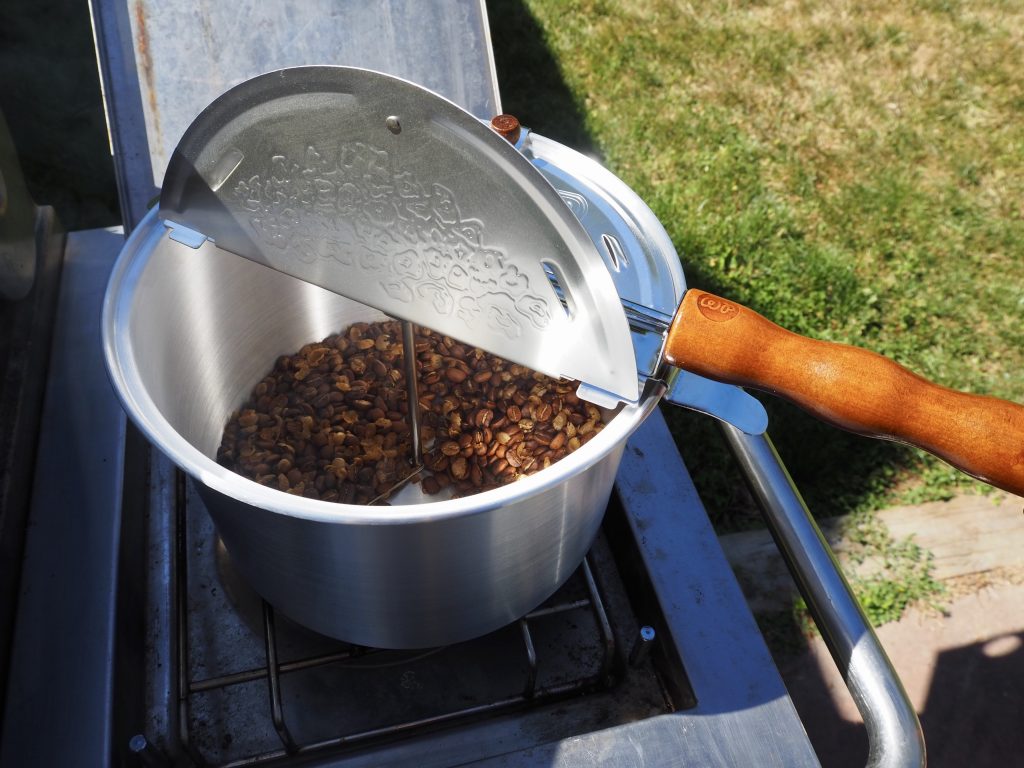 popcorn roasting