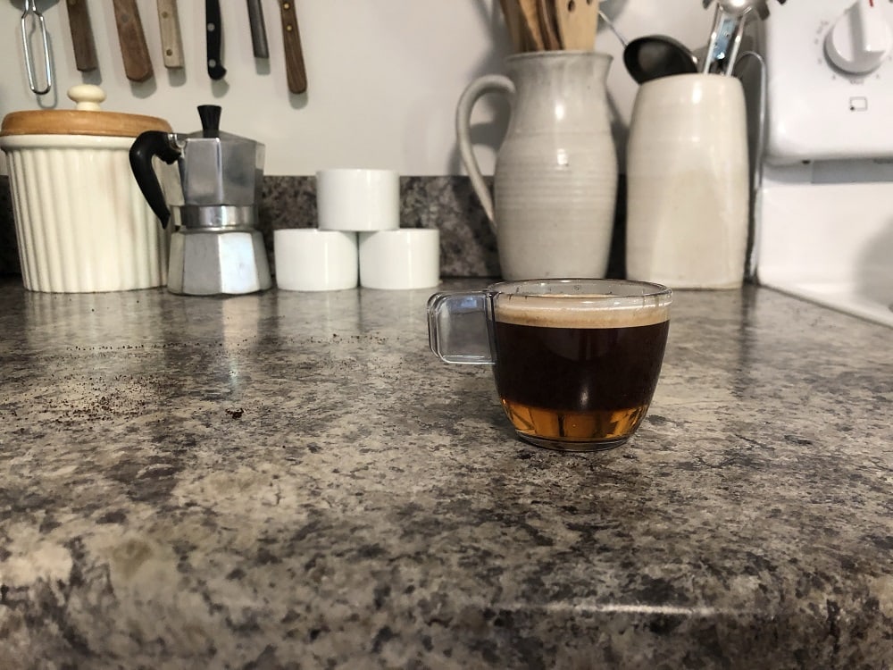 vanilla frothed milk