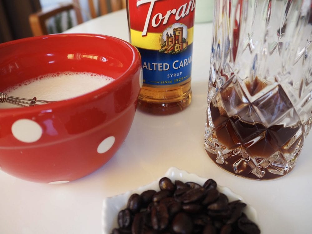 Caramel latte process