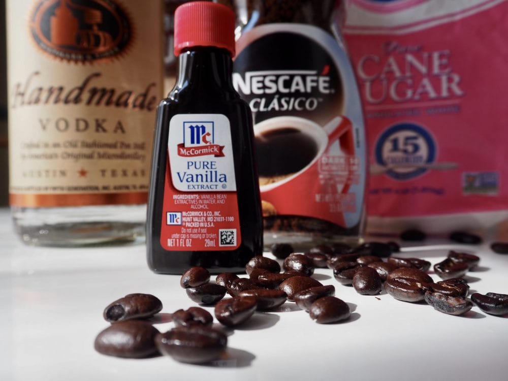 Coffee liqueur ingredients