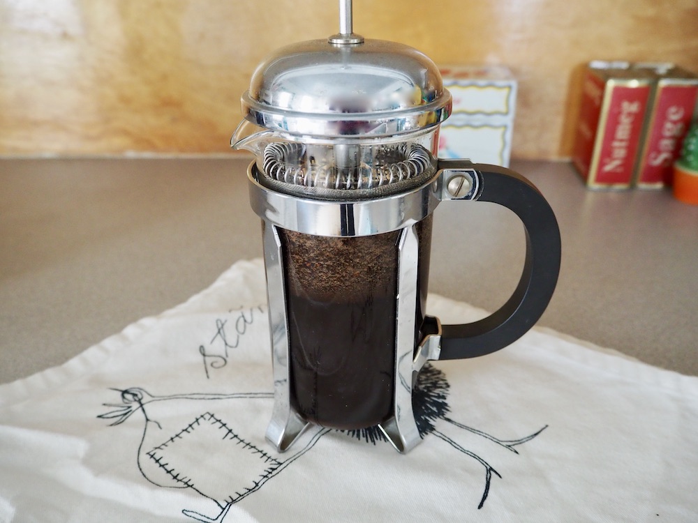 French press espresso brewing