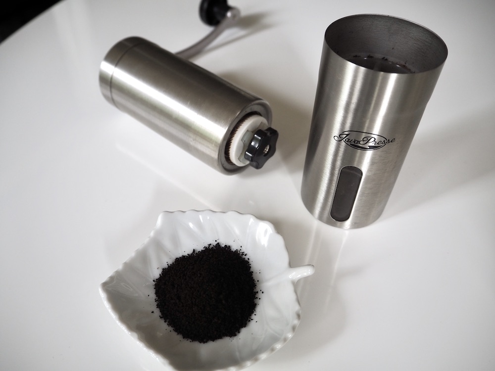 Grind espresso finely