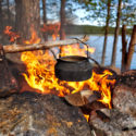 cowboy coffee on the campfire