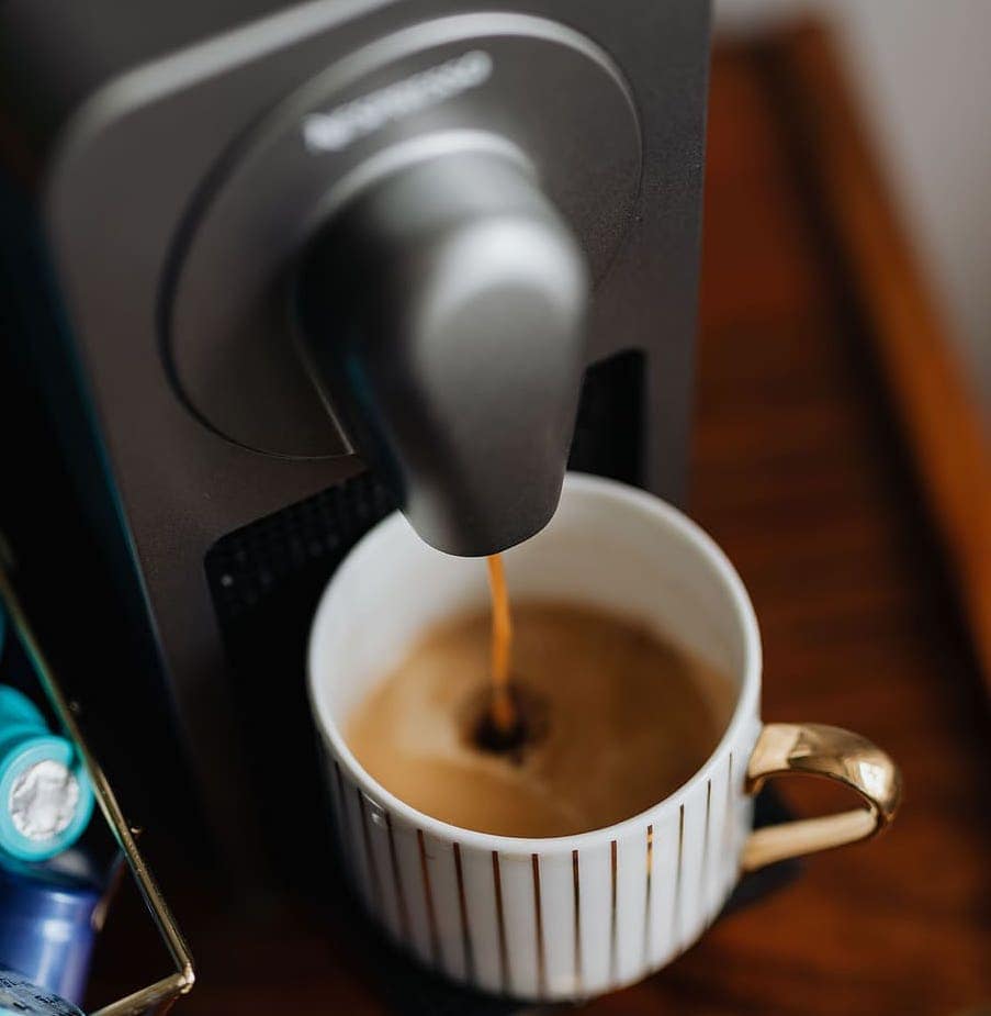 Nespresso Prodigio brewing