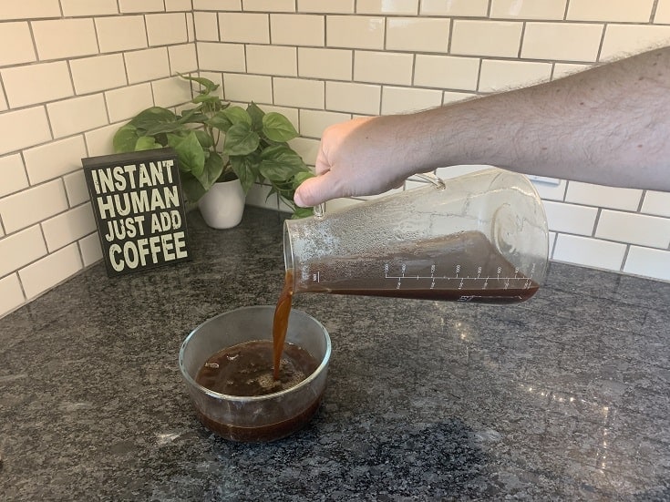 Add cold coffee
