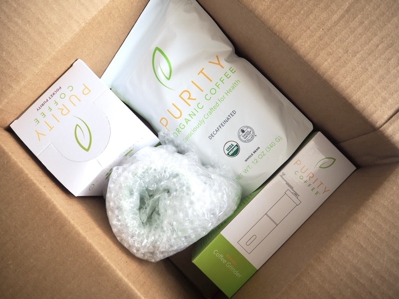Purity Coffee unboxing starter kit