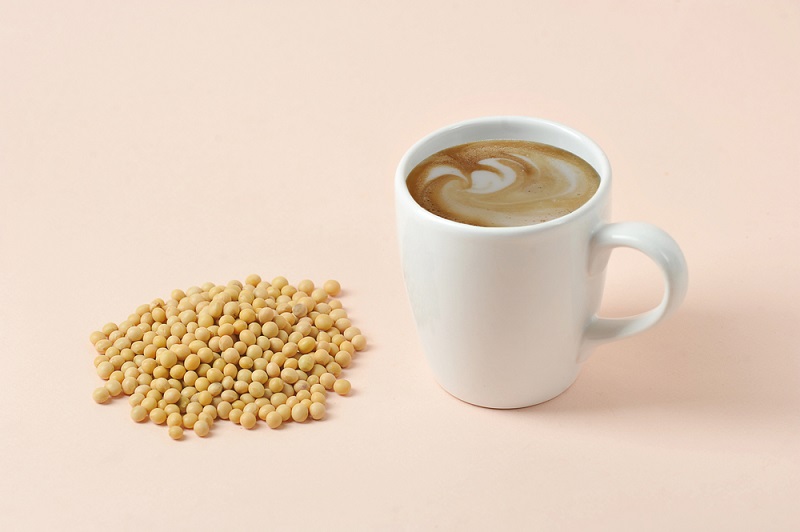 Cappuccino with soy milk milk foam_lenasirena_shutterstock