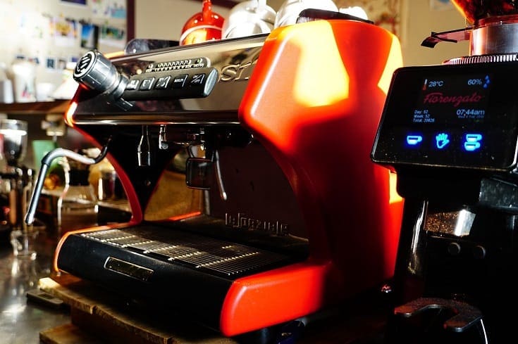 Red Espresso Machine