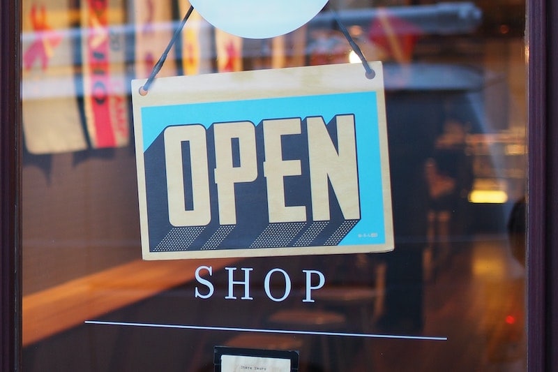 open coffee shop