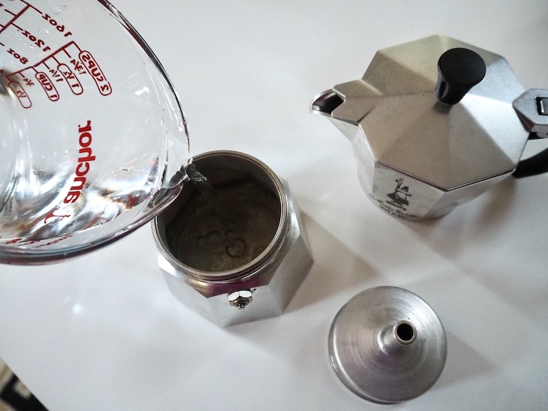 Moka pot add water