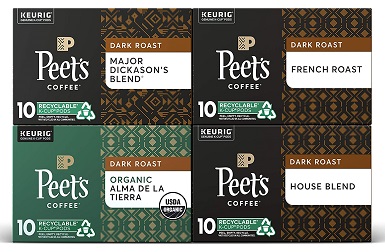 Peet’s Coffee Dark Roast Variety Pack K-Cup