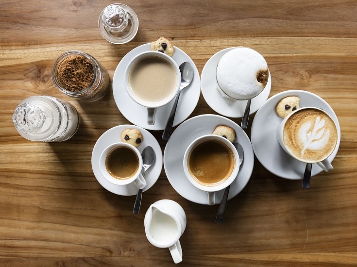 Froth coffee