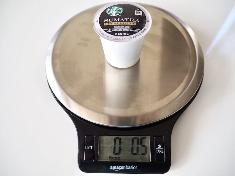 K-Cup weight