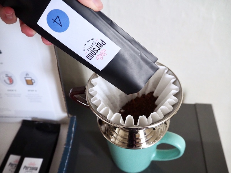 Persona Coffee sample with Kalita Wave