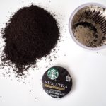 ground coffee in a K-Cup
