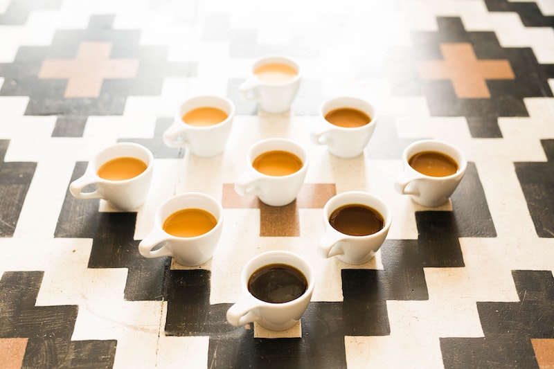lots of coffee cups