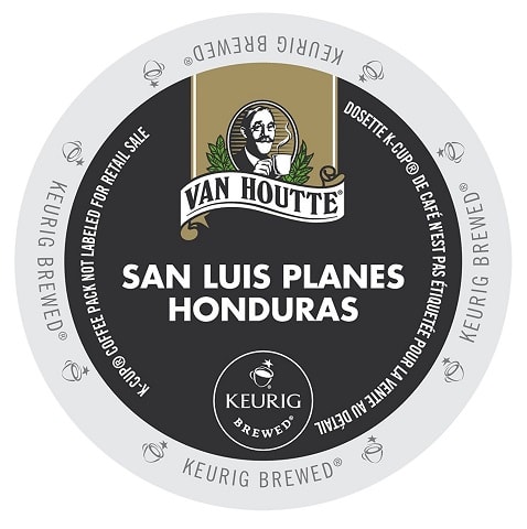 24 Count - Van Houtte Honduras Extra Bold Coffee K Cup For Keurig K-Cup Brewers Velvety & Woodsy flavor