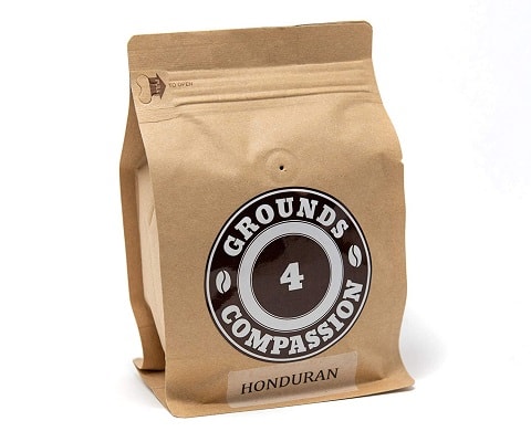 Grounds 4 Compassion Organic Honduran Single Origin Medium Roast Whole Bean Coffee