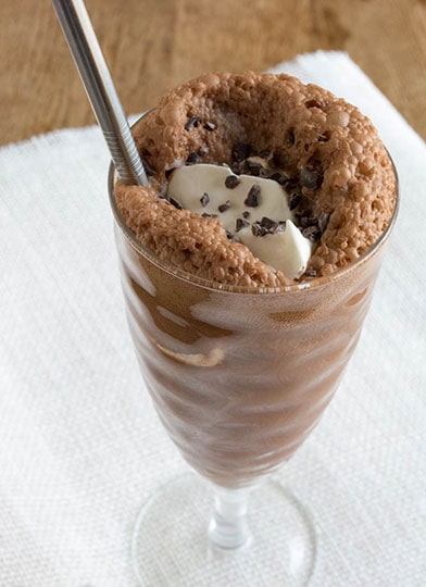 low fat mocha iced coffee frappe