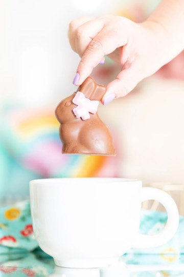 melting bunny hot cocoa