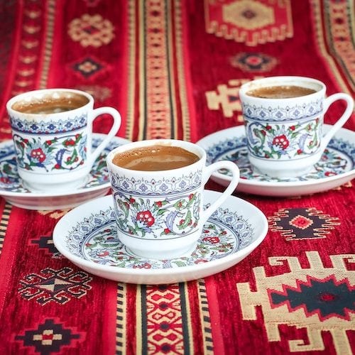 turkish coffee in small cups