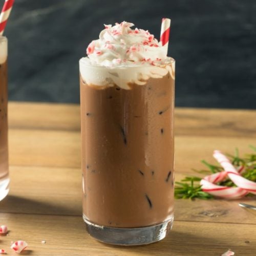 peppermint mocha creamer iced coffee