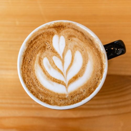 Spanish latte milk and espresso