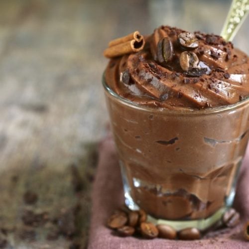 coffee pudding with cinnamon