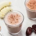 coffee smoothie vegan banana and dates