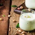 green pistachio latte