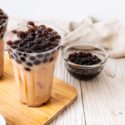 iced boba latte coffee drink