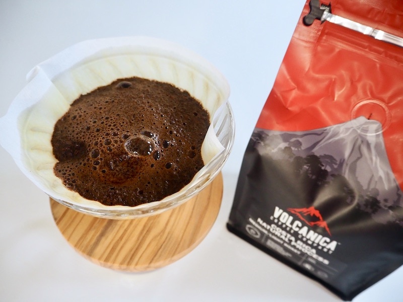 volcanica costa rica coffee bloom with hario v60