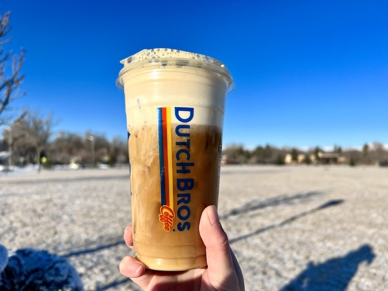 Dutch Bros nitro cold brew with soft top drink