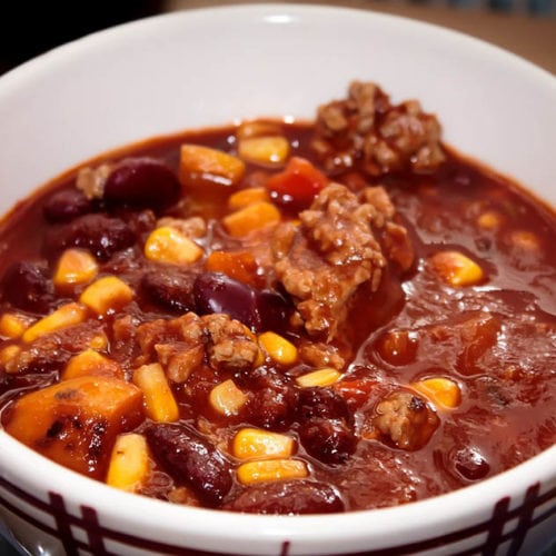 a bowl of chili