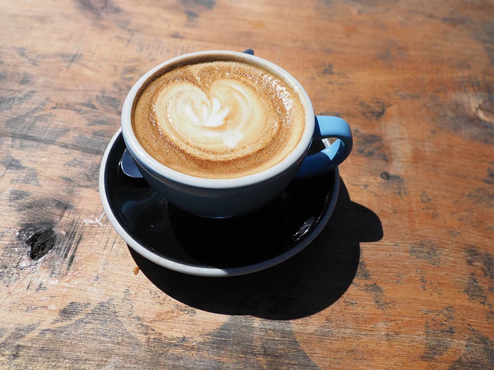 a cup of coffee in New Zealand