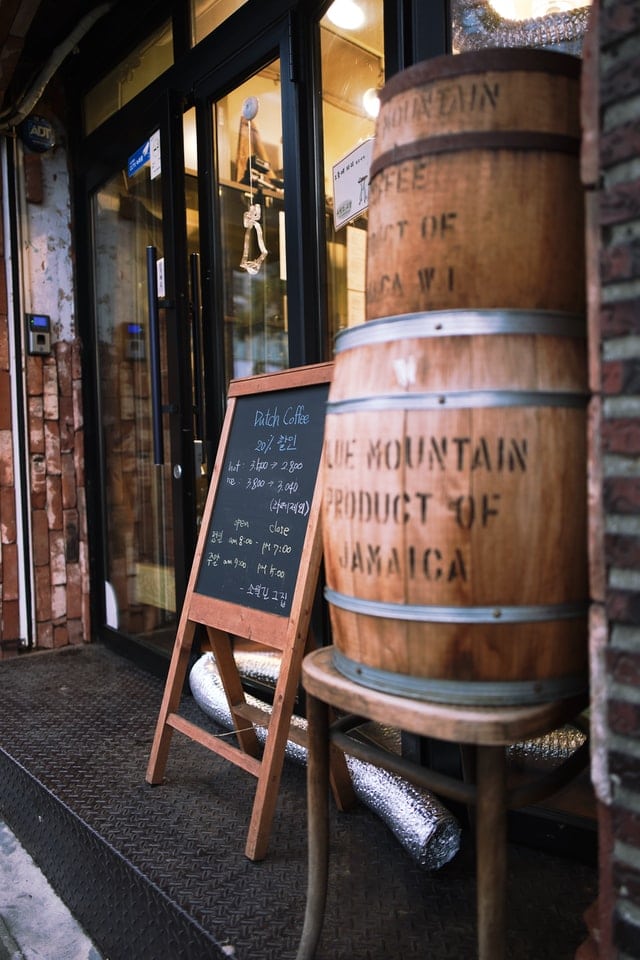 barrels of coffee