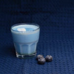 blueberry matcha latte
