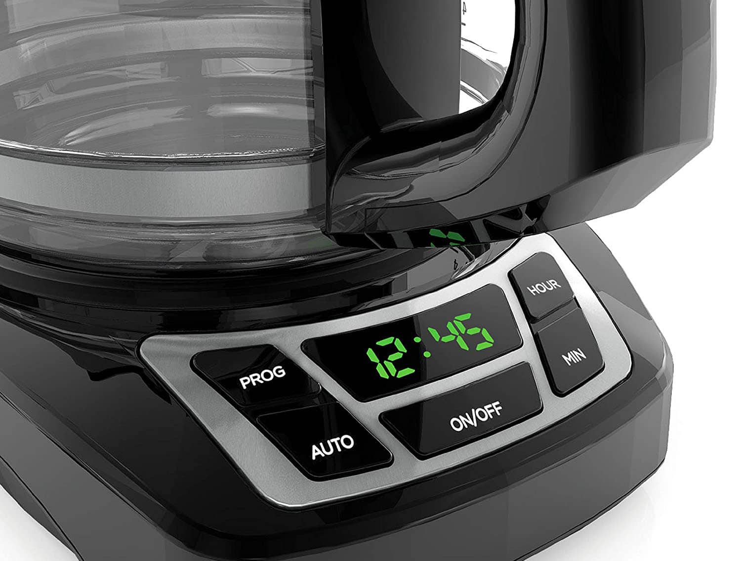 close up Black+Decker CM1160B-1 12-Cup Programmable Coffee Maker