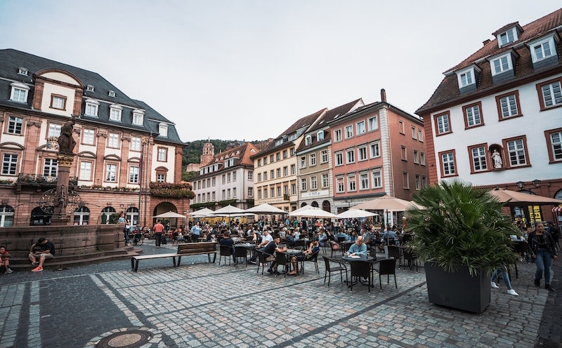 outdoor cafe in Germany